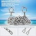 BALAVA Anchor Chain,316 Stainless Steel Anchor Chain,1/4in x4ft Anchor Chain for Boat,Boat Anchor Chain with 2 Pcs 5/16