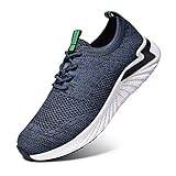 LK LEKUNI Zapatillas Running Hombre Mujer Zapatos Deporte para Correr Trail Fitness Sneakers Ligero Transpirable-Azul marino02-38