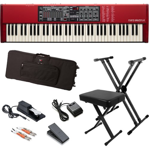 Nord Electro 4 SW73 Piano BUNDLE w/ Keyboard Bag, Stand, Bench & Pedals