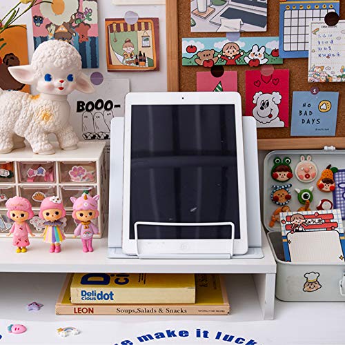 image for MSDADA Desk Book Stand Metal Reading Rest Book Holder Adjustable Cookb