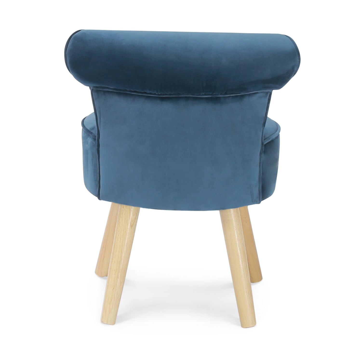 IDMarket - Fauteuil Crapaud en Velours Bleu