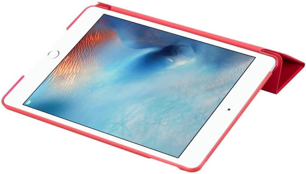 For Apple iPad Air (1st Generation) A1474 A1475 A1476 Smart case Magnetic Stand cover with Wake/Sleep (Red) - Image 4