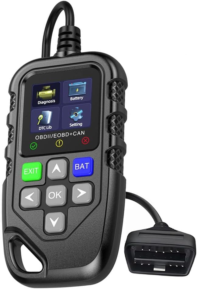 OBD2 Scanner Car Code Reader for, Car Diagnostic Scan Tool, Check Engine Light Scanner, Live Data Display, Battery Voltage Test