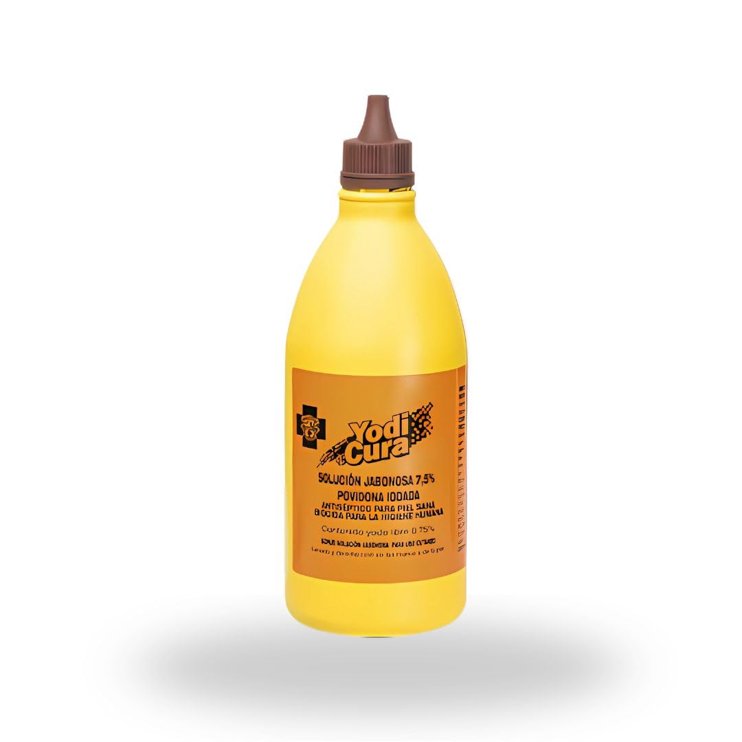 Yodicura Povidona Yodada Jabón 7,5% Montplet – Antiséptico para Higiene y Desinfección de la Piel – 500 ml