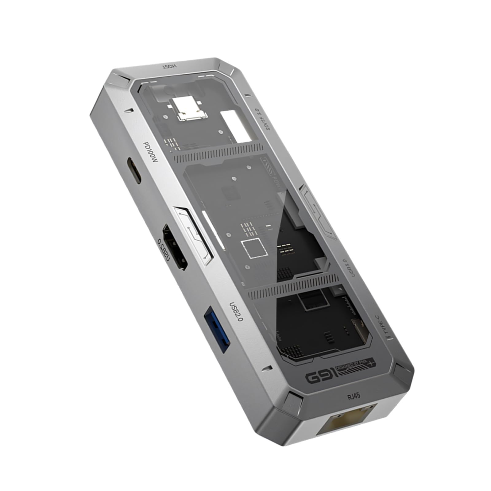 Base USB C 9 en 1 con lector de tarjetas y salida de video 4K que mejora la multitarea y el adaptador USB de eficiencia