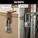 Master Lock Silver Outdoor Keyed-Alike Padlocks with Keys, Extra Long Shackle Lock for Gate, Fence, Shed, or Other Equipment, 3 Pack, 1TRILJ