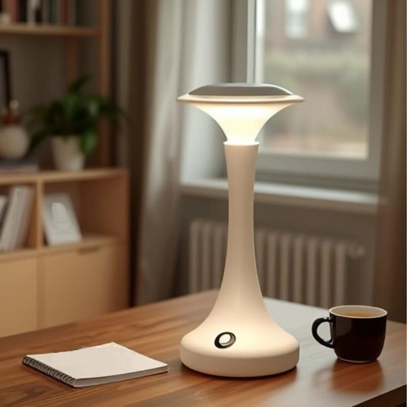Lampada da Tavolo Lampada da Comodino for Camera Letto, Studio, Decorazione, Luce Notturna, Soggiorno, Bar, scrivania Lampada da Tavolo Romantica | Sleek acrylic desk lamp with warm glow, ideal for bedside, living room, or desk decor.