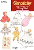 Simplicity Sewing Pattern 5215 Doll Clothes, A (S-M-L)