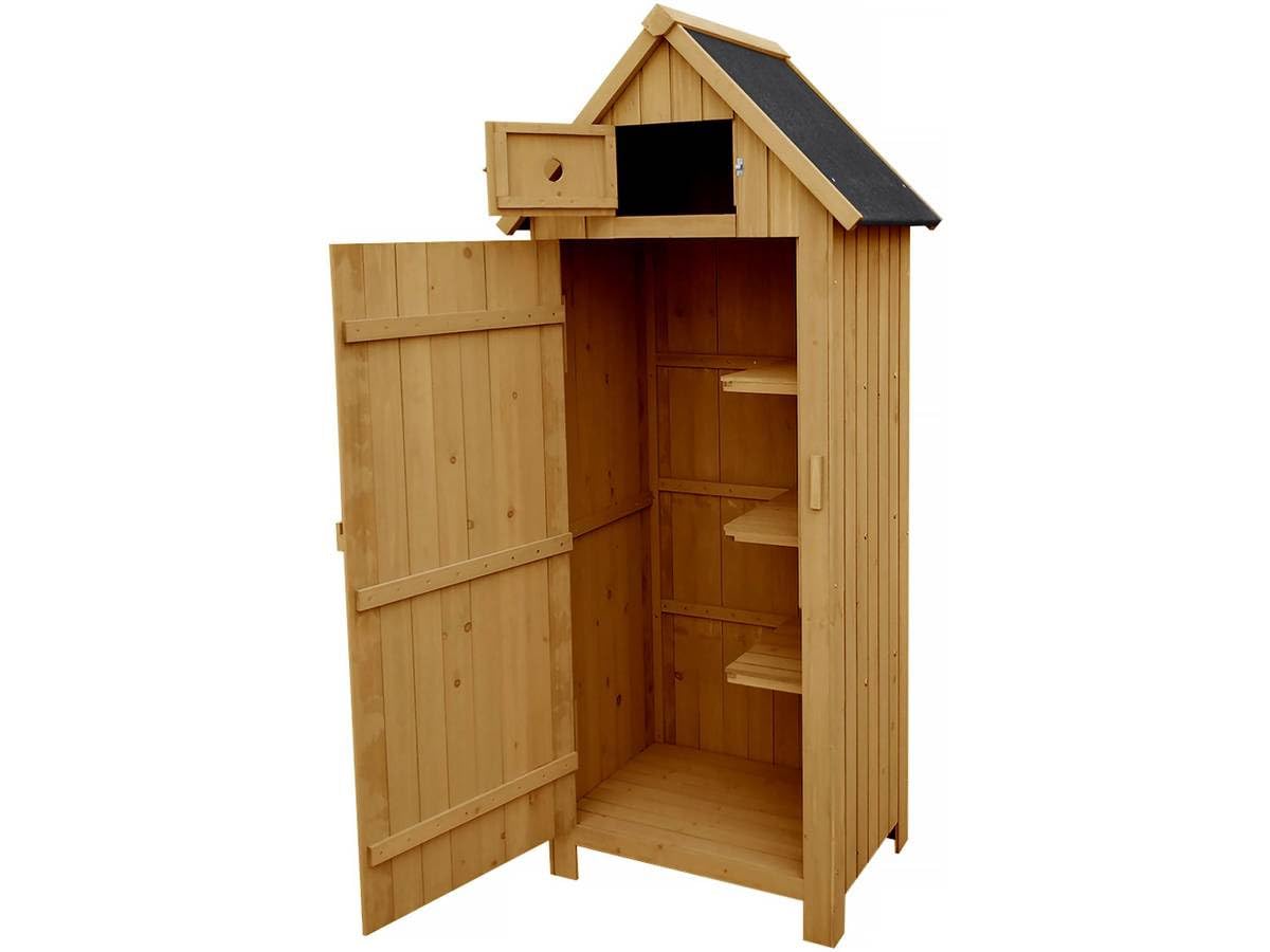 Armoire de Jardin Cabanon 77 x 54.5 x 179 cm Marron