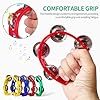 8PCS Half Moon Mini Tambourine, Plastic Colorful Tambourines for Adults Musical Instrument for Music Holiday Parties School Events and Sports Games #3