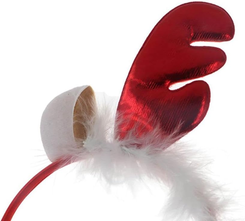 Christmas Hair Band Funny Christmas Decoration Bow Santa Christmas Hat Cartoon Party Dress Up Female Plush Hair Hoop