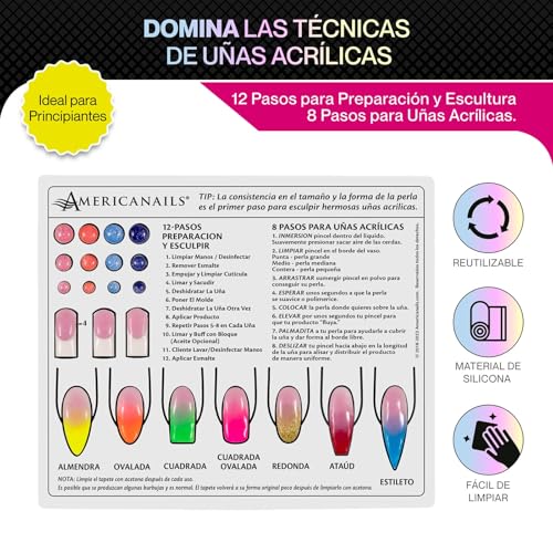 Kit de Uñas Acrílicas Americanails con Mini Mat de Entrenamiento miniatura 4