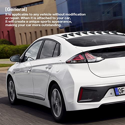 10 Pcs Diffuser Shark Fin Kit, Universal Carbon Fiber Car Body Spoiler Kit Compatible With Spoiler Roof Wing Air Vortex Generator,Decorative Special Car Roof Tail Waterproof Car Styling (Carbon Fiber) #TOP6