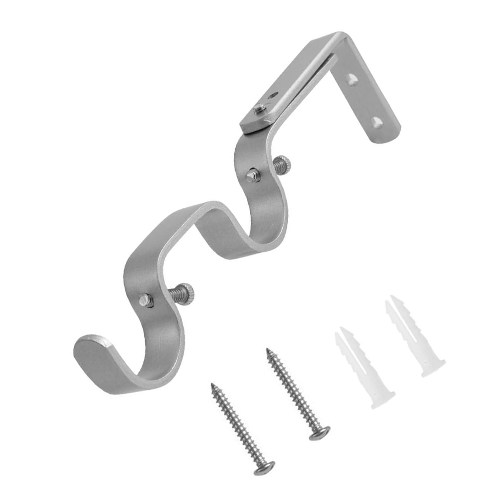 Curtain Rod Holder Adjustable 25mm Brackets Metal Construction Roman Iron Roman Curtain Rod Brackets