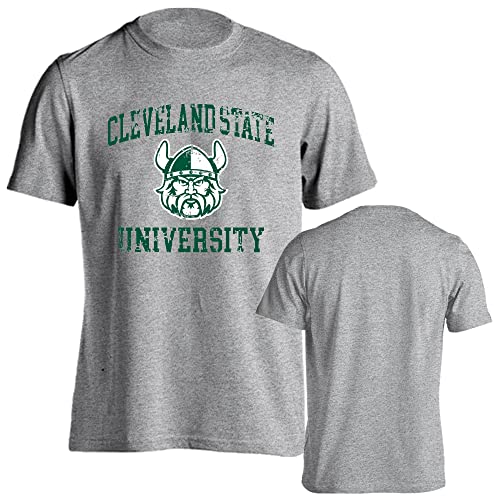 Camiseta corta Cleveland State Vikings de estilo vintage