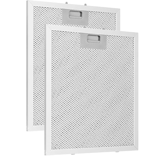 CHSG Paquete de 2 filtros para campana extractora universal de aluminio de 5 capas, repuesto universal de aluminio, filtro de ventilación para campana de 320 x 260 mm, apto para muchas marcas líderes