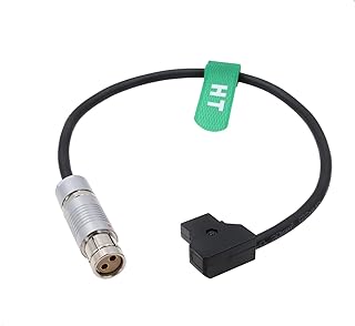 HangTon D-tap Power Cable for ARRI Alexa SXT XT LF Classic Camera V-Mount Battery to 2 Pin Female 50cm