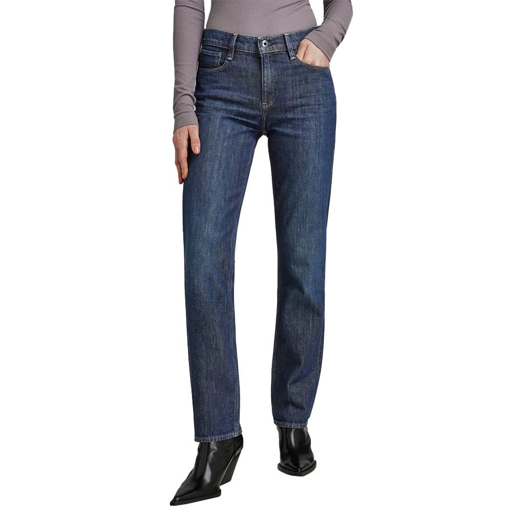 G-Star Women's Strace Straight Jeans, Blue (worn in deep marine D23951-B767-C602), 28W / 32L
