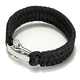 7 Stand Paracord Survival Bracelet Weave Handmade Stainless Steel Buckle