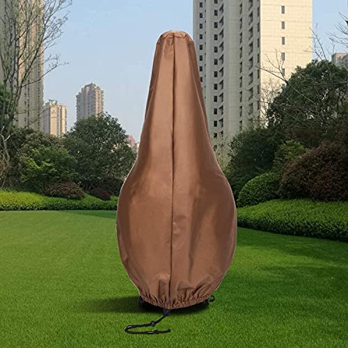 Chiminea Covers Waterproof, Protective Fire Pit Heater Cover, Chiminea Caps, Outdoor Patio Chiminea Covers, Durable Cover For Clay Chiminea , Brown (M:12"X28"X48") #TOP5