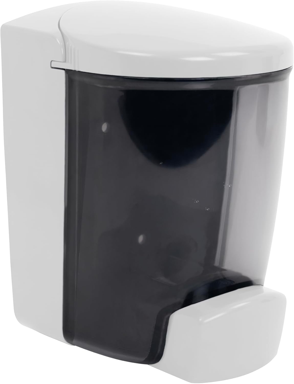 PolyJohn Wall‑Mounted Soap & Hand Sanitizer Dispenser - 30 fl oz Tank, Leakproof, Easy Install, UV‑Fade Resistant - Made in USA - White (PSD1-1001W)