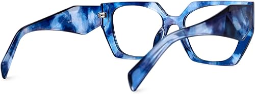 Miniatura 5 de Zeelool Marco de gafas geométricas vintage para mujer con lente transparente sin receta Fecli ZJGP909372