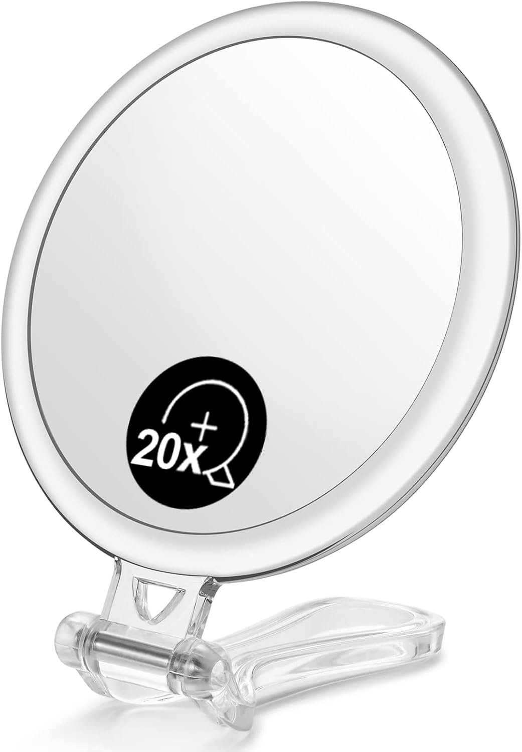 OMIRO Hand Mirror, DoubleSided 1X/20X Magnifying Foldable Makeup