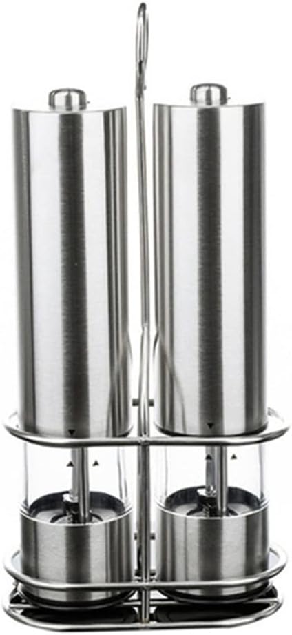 Electric Salt and Pepper Grinder Mill Stainless Steel Pepper Spices Mill Cutter Kitchen Seasoning Tools Accessories for Cooking(C)