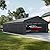 MFSTUDIO Carport 20x30 ft, Outdoor Heavy Duty Carports with Sidewalls, Metal Shed Canopy Shelters Garage Shelter Shade Car Ports with Galvanized Roof for 3 Cars, Truck and Boats