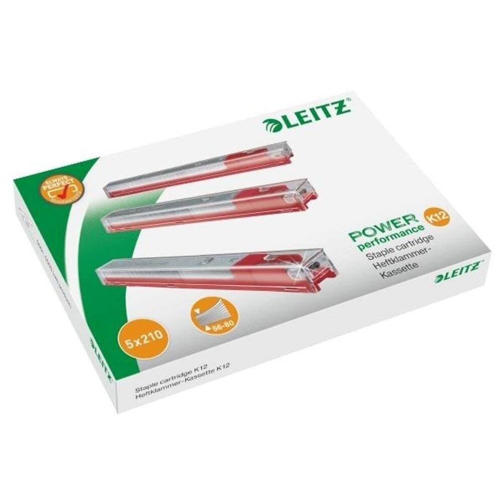 Leitz Red Heavy Duty Staple Cartridge [Pack of 5]