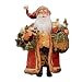 16" Inch Standing Crimson Santa Claus Christmas Figurine Figure Decoration 41606
