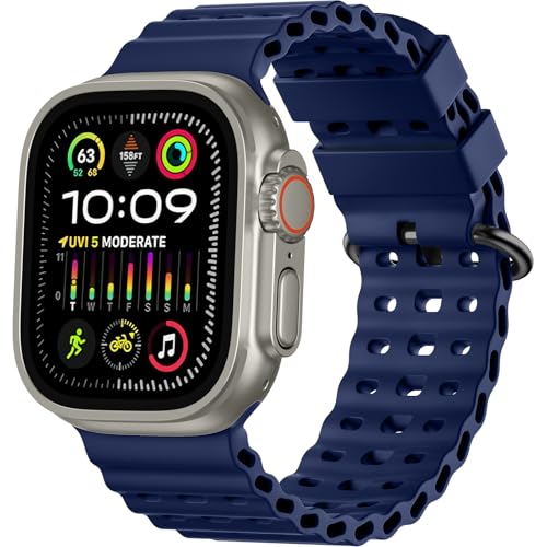 Lerobo Ocean Sport Band for Apple Watch Ultra 4 3 2 1 49/46/45/44/42mm Men