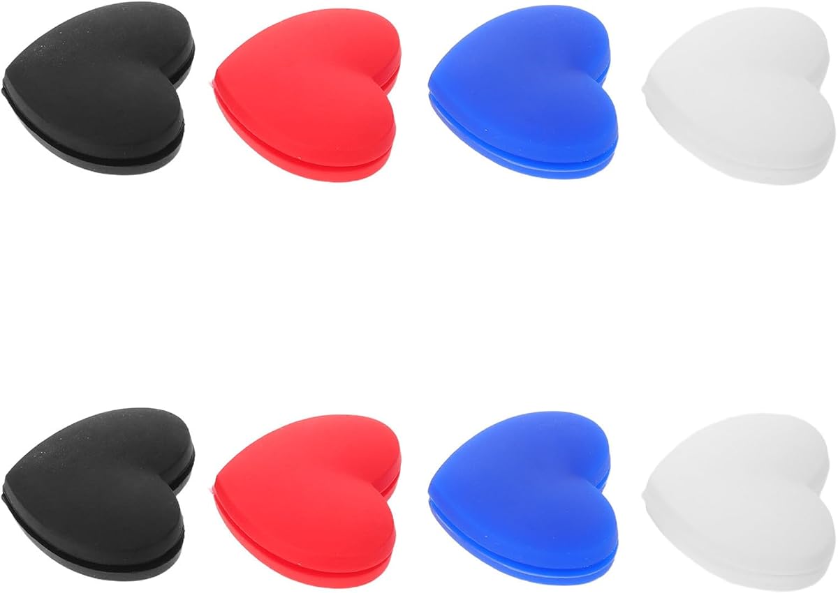 Tennis Racket Vibration Dampener with Rubber Material 8pcs Heart-Shaped Silicone Shock Absorber Reduces Vibrations and Provides Shock Absorption for Better for Men and Women