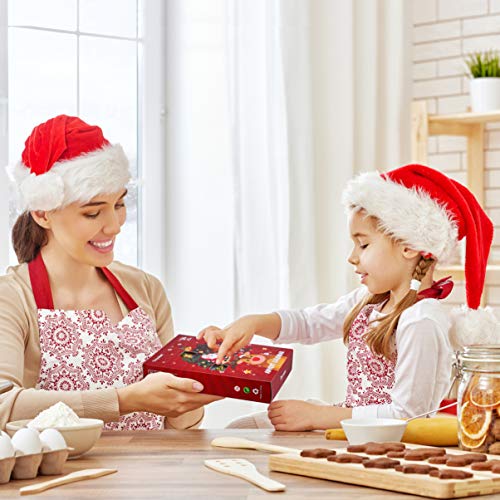 Toyvian 24PCS Pendurando Enfeites de Natal Papai Noel/Boneco/Rena Enfeites para Árvore De Natal Deco