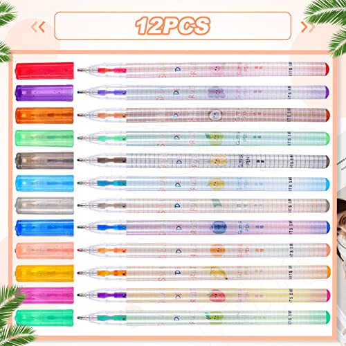 Epakh 12 Pcs Fruit Scented Glitter Pens Cute Multicolor Pens Fruity Smell Smooth Writing Ink Pens For Kids Adults Drawing Coloring School Office Home Travel Supplies #TOP3