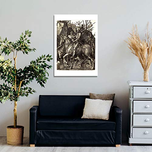 Albrecht Durer - Knight Death and the Devil cadre mat petit format - 3