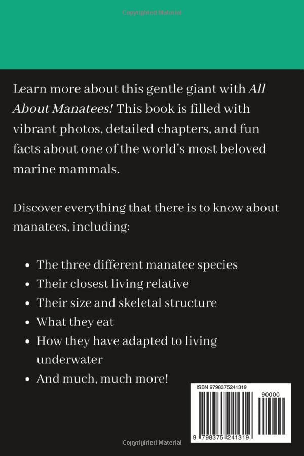 Miniatura 2 de All About Manatees An Animal Facts Book For Kids (All About Animals)
