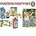 Produktbild Pustefix Party-Set | 4 Artikel zu einem Preis | Pustefix Bubble-Shooter, Pustefix XXL-Bubbles, PUSTEFIX XXL-Bubbles 1000ml Nachfüllflasche Maxi, Puste