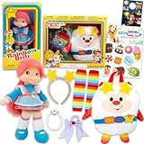 The Loyal Subjects Rainbow Brite Dolls Set for Girls - Bundle with 2 Dolls Featuring 12 Inch Moonglow and Dress Up Set, Plus Tattoos, More | Rainbow Brite Plush Figures