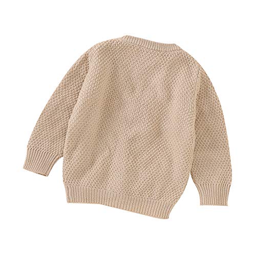 Infant Baby Boy Girl Long Sleeve Knitted Sweater Button Cardigan Coat Twist Knitwear Jacket Winter Warm Clothes3