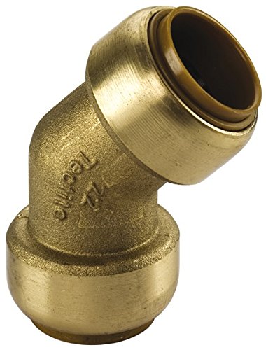 10 Stk. Kupfer Steckfitting Tectite Bogen 45° 15 mm Innen/Innen lösbar, T041