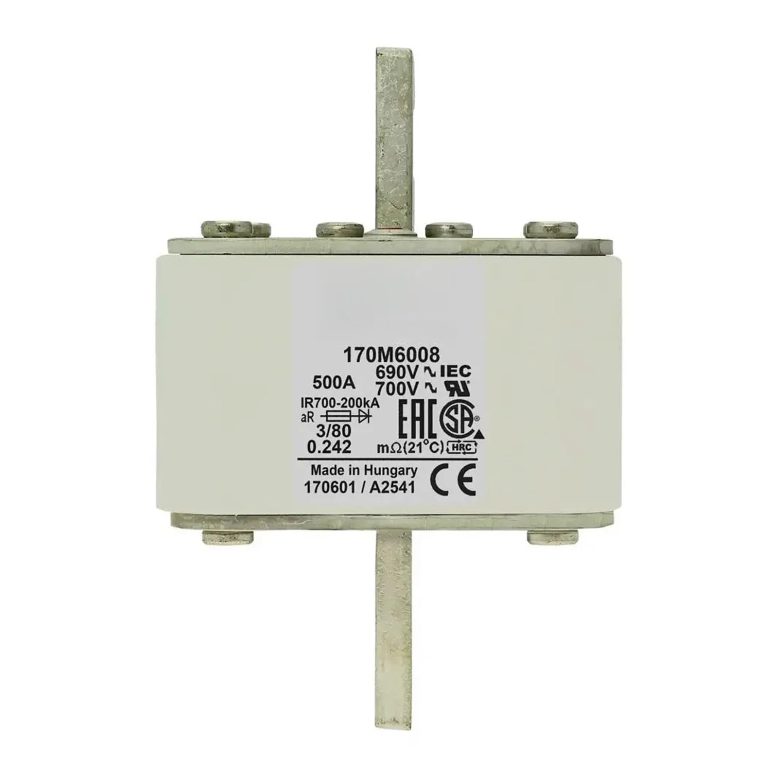 Fusible 170M6067 haute fiabilité industrielle avec les modèles de précision 170M6062 170M6069