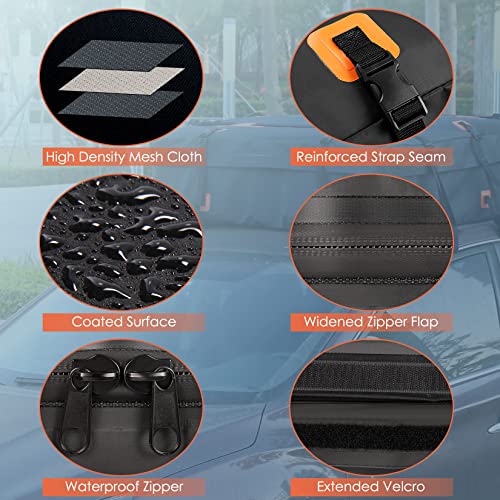 Ainuoo Rooftop Cargo Carrier Bag, Waterproof Cargo Carrier, Roof Top Luggage Bag, Soft-Shell Carriers For All Cars Suv With/Without Racks, Ripstop Heavy Duty Durable Fabric (21 Cubic Feet) #TOP2