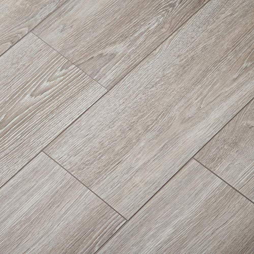 Diflart 23.6 sq.ft Vinyl Plank Flooring Click Locking 48x7 inch Lvt Flooring Waterproof Foam Back Rigid SPC Core Wood Grain Finish (Cantha Oak) - Thumbnail 5