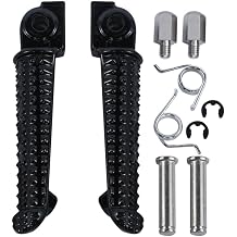 Foot Peg Front Aluminum Black for Yamaha YZF R1 1998-2014 | Long Footrests, Direct Fit