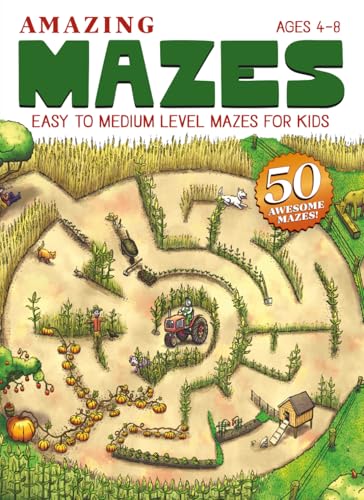 Amazing Mazes for Kids Ages 4-8: Awesome Hand-Drawn Maze Book for Kids (Maze Activity Book for Ages 4-8)