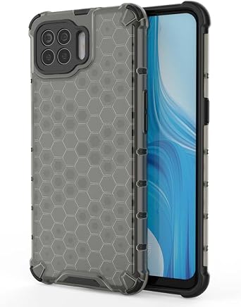 Case for Oppo A93 4G, TPU Lining Pattern Phone Case, Four-Corner Airbag Protection and Anti-Fall Protection Phone Cover for Oppo A93 4G Black