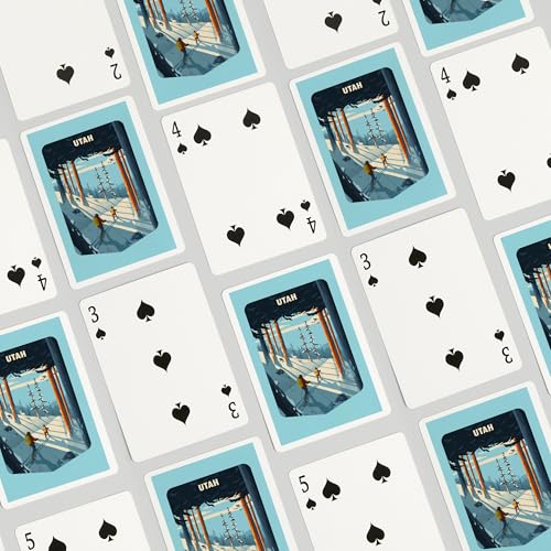 Lantern Press Utah, Baraja de 52 Cartas Póker miniatura 4