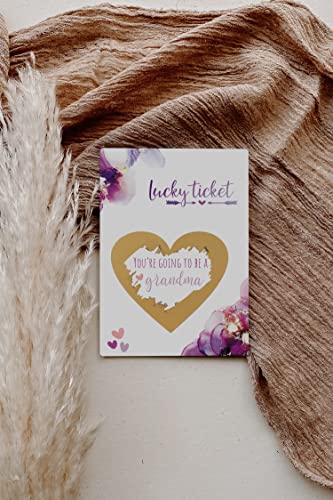 Image of Joli Coon Pregnancy announcement scratch card - You are going to be a grandma - Baby announcement with envelope - Dream