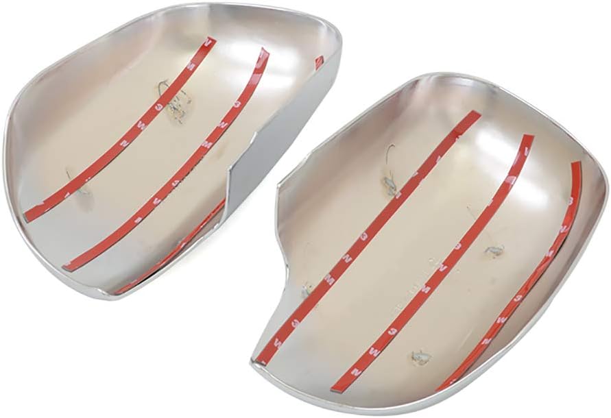 Kadore Chrome Mirror Cover Trim for Toyota RAV4 2006-2010 - Durable Exterior Side View Mirror Decorative Overlay with Easy Installation, UV-Resistant Accessories (Pair)